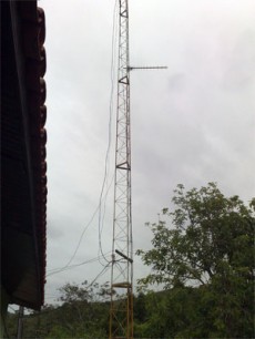 Antena utilizada para amplificação do sinal de celular
