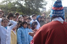 Celebração do Inti Raymi para crianças.