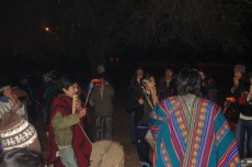 Roda de sikuris (músicos tradicionais).